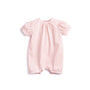 Organic Cotton Bubble Romper, Pink Stripe