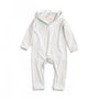 Organic Hooded Onesie, Blue Stripe