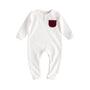 Organic Velveteen Pocket Onesie, Red