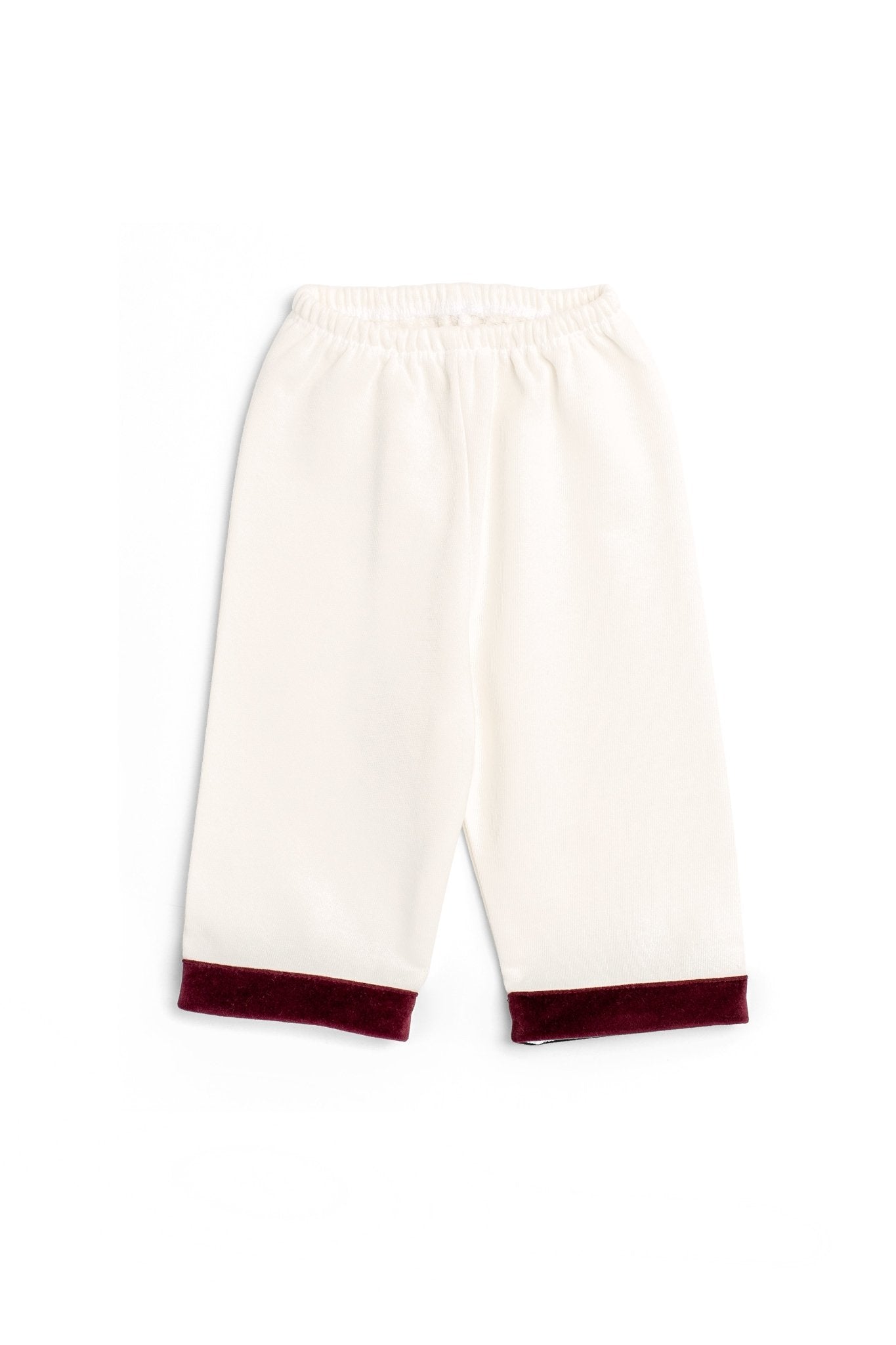 Organic Velveteen Trim Pants, Red – Ellis Littles